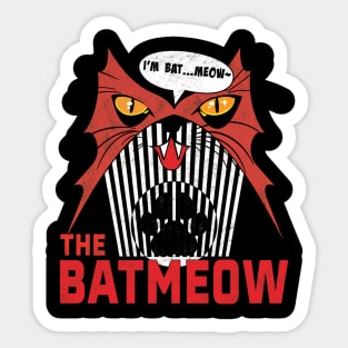 The Batmeow funny Halloween Sticker